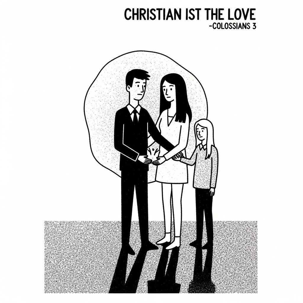 Christian Love Bible Colossians 3 illustration