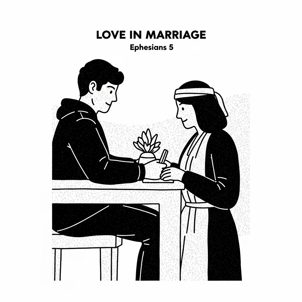 Love In Marriage Bible Ephesians 5 illustration