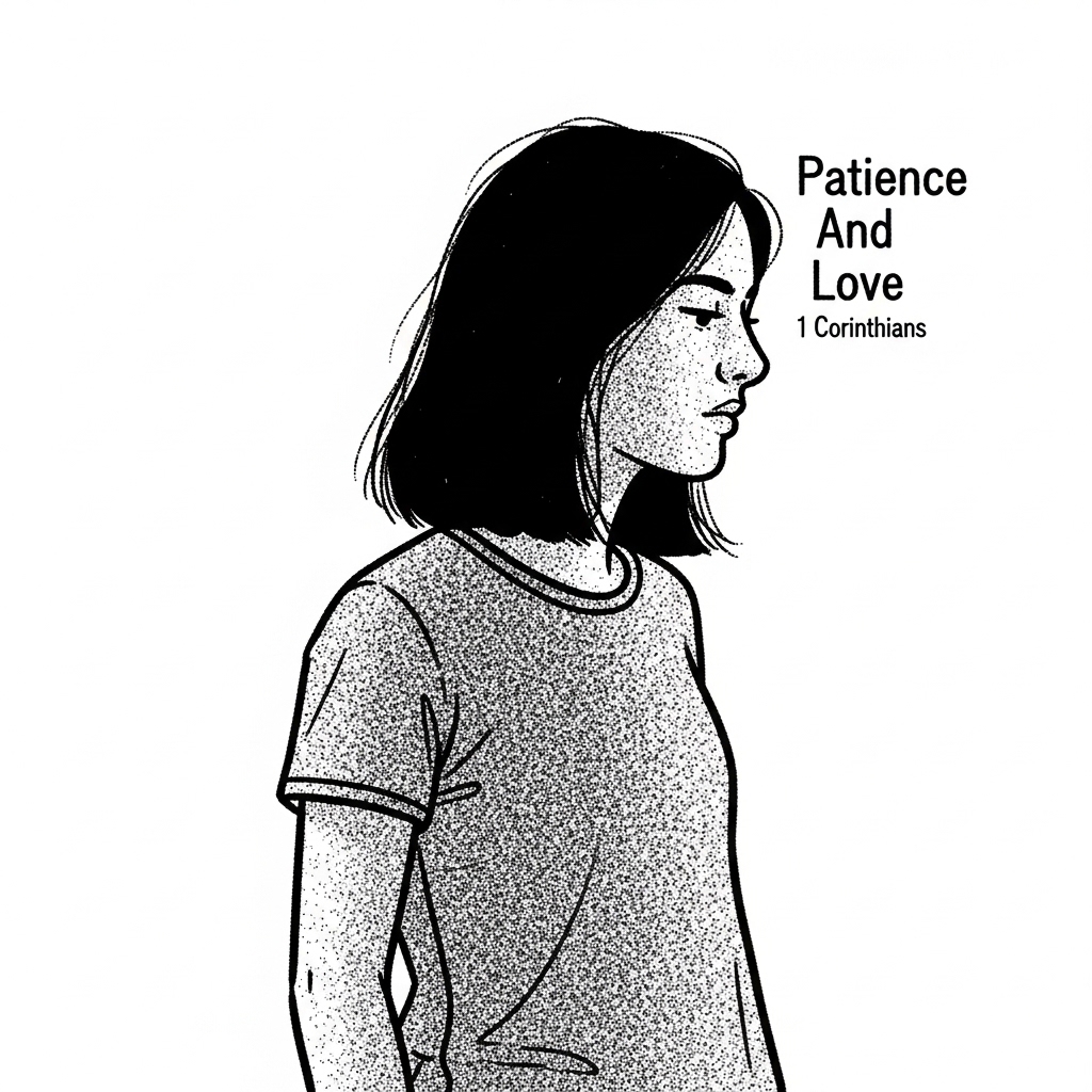 Patience And Love Bible 1 Corinthians illustration