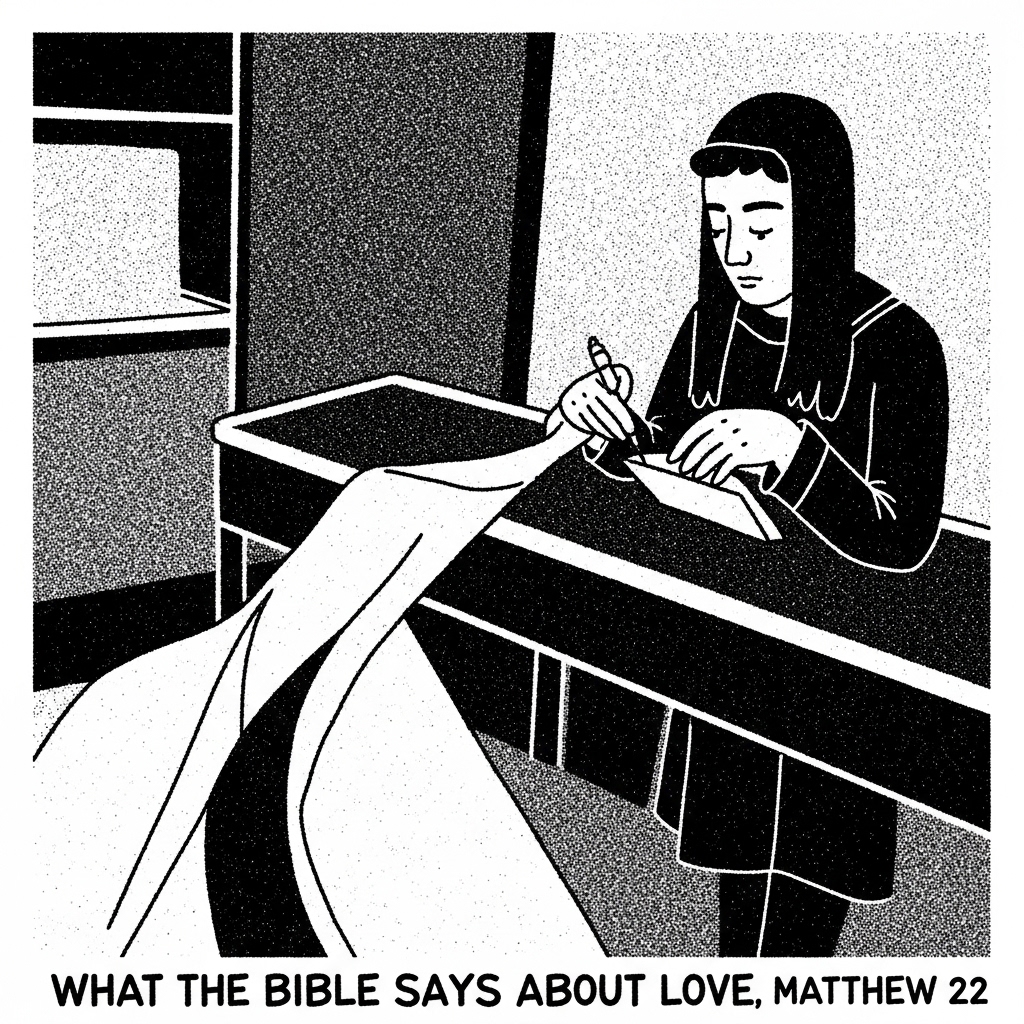 What Bible Says About Love Matthew 22 illustration